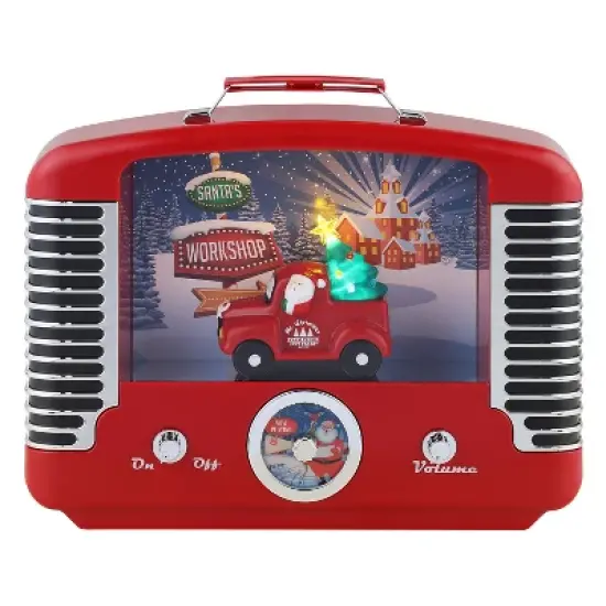 Mr. Christmas Nostalgic LED Retro Radio Musical Christmas Decoration image {4}
