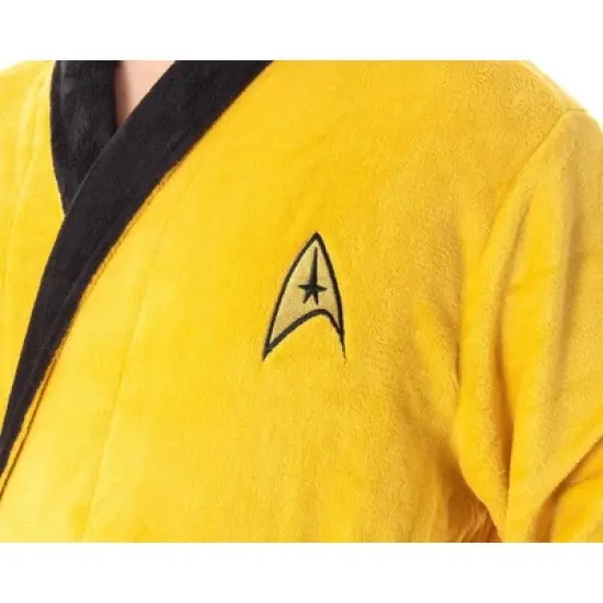 Star Trek TOS Adult Costume Fleece Plush Robe Bathrobe - Big And Tall image {1}