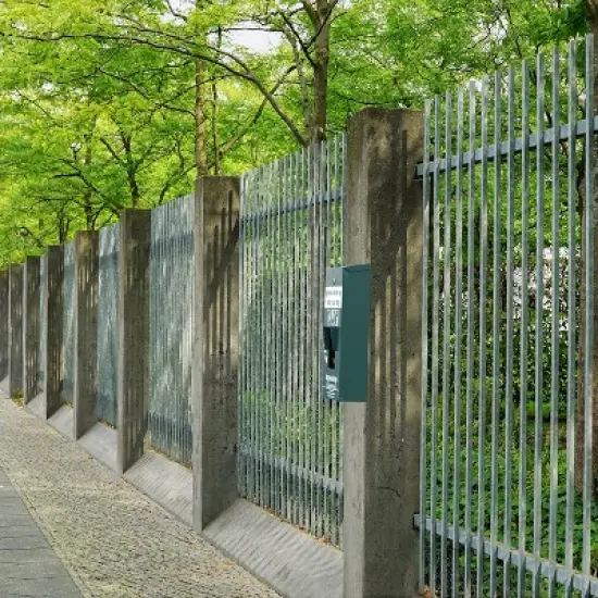 Emma and Oliver Locking Dog Waste Bag Dispenser with Glow in the Dark Sign, Hand Sanitizer Bottle and Rain Guard - 400 Pull Out Header Bags Included image {1}