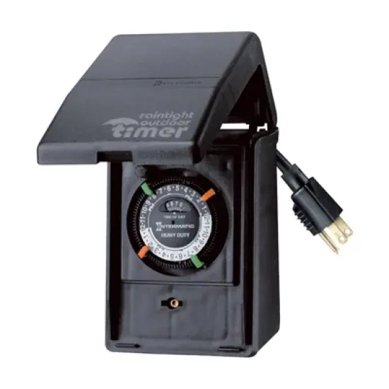 Intermatic - Outdoor - Heavy Duty Timer - 120 V - Black image {1}