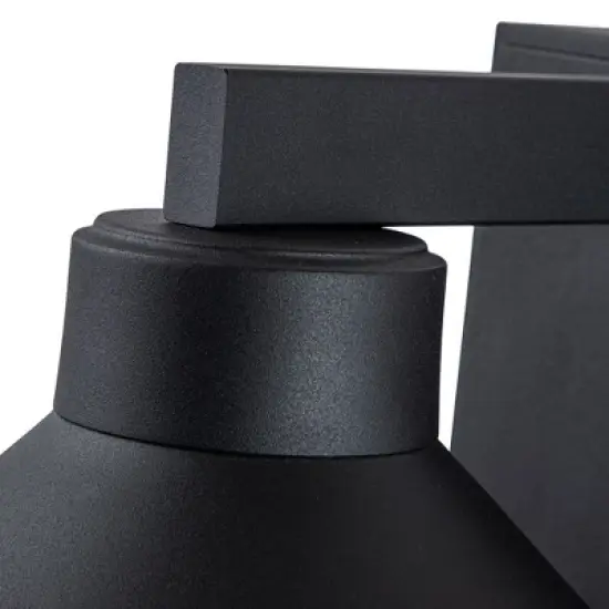 C Cattleya Black Outdoor Barn Light Sconce with GFCI Outlet image {2}