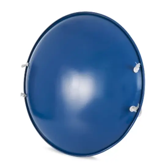 Slippery Racer ProDisc 26 Inch Heavy Duty Aluminum Iron Alloy Metal Kids Winter Saucer Snow Sled with Dual Riveted Soft Grip Rope Handles, Blue image {2}