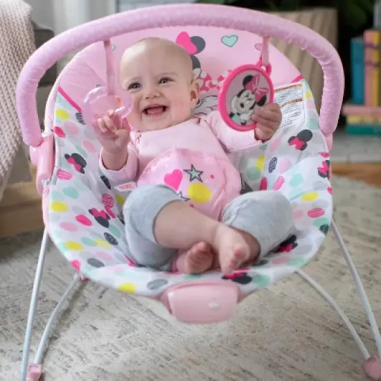Bright Starts Minnie Mouse Spotty Dotty Vibrating Bouncer image {2}