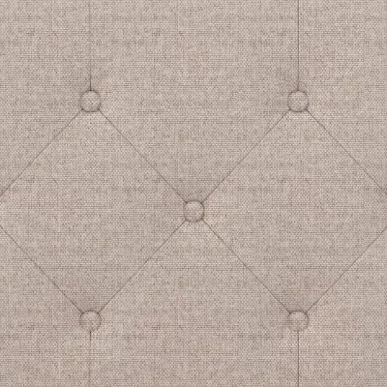 King/California King Provence Upholstered Arch Adjustable Tufted Headboard with Frame Linen Fabric - Hillsdale Furniture image {8}