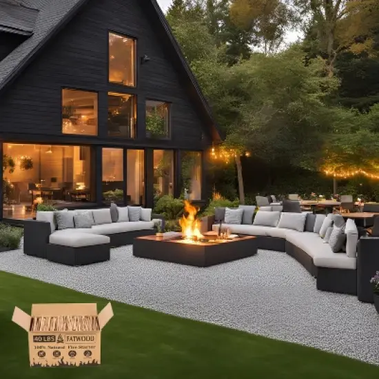 HANPURE 40 Lbs Fatwood Fire Starter Sticks, 100% Natural Kindling wood, Pine Firewood Firestarter for Campfire, Stove, Fireplace, Bonfires, Grill image {12}