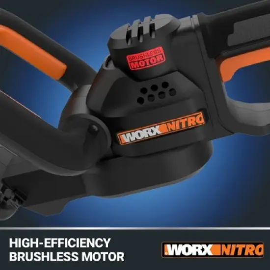 Worx Nitro WG263 20V Brushless 22&rdquo; Cordless Hedge Trimmer (Battery & Charger Included) image {5}