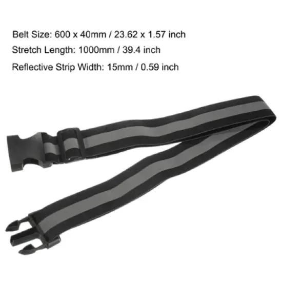 Unique Bargains Reflective Belt Bands Strip Reflective Gear for Cycling at Night image {1}
