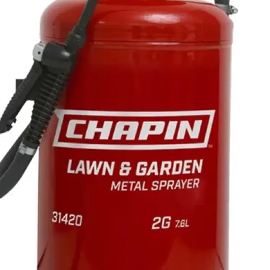 Chapin 2-Gallon Tri-Poxy Steel Tank Handheld Liquid Sprayer for Lawn & Garden with Lock-On, Adjustable Nozzle, & 4" Wide Funnel-Mouth Opening image {2}