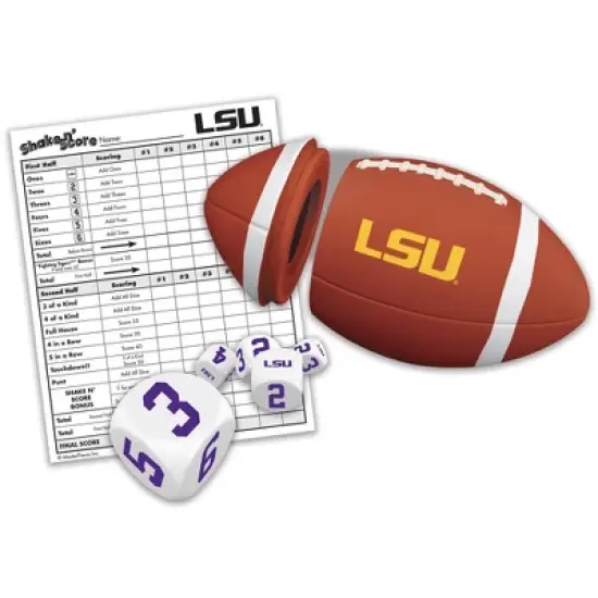 MasterPieces Officially Licsenced NCAA LSU Tigers Shake N' Score Dice Game for Age 6 and Up image {2}