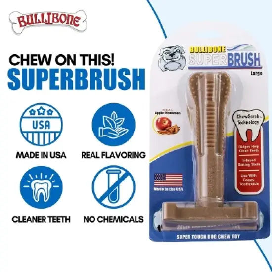Bullibone Superbrush Chew Toy for Large Dogs image {3}
