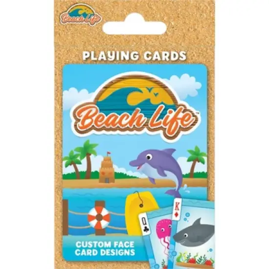 MasterPieces Beach Life Playing Cards - 54 Card Deck for Adults image {4}