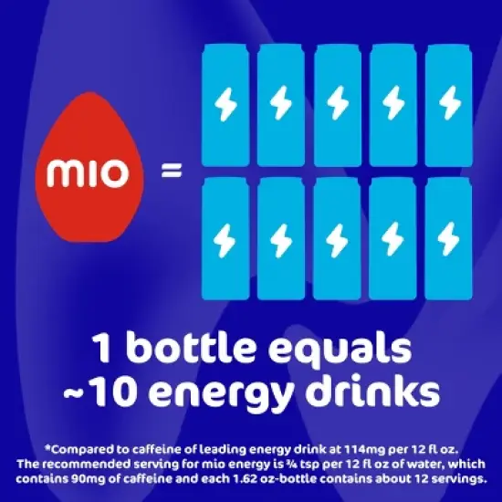MiO Energy Wicked Blue Citrus Liquid Water Enhancer - 1.62 fl oz Bottle image {2}
