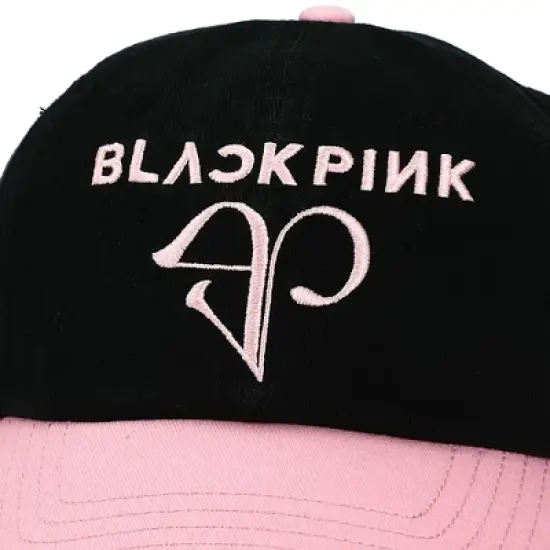 Blackpink BP Logo Plain Black Traditional Adjustable Hat image {3}