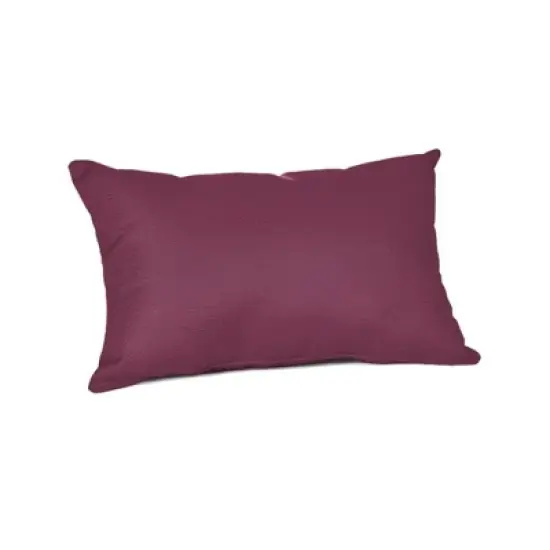 Casual Cushion Solid Sunbrella Fabric 1-Piece Indoor/Outdoor Lumbar Pillow, 19"W x 12"L image {10}