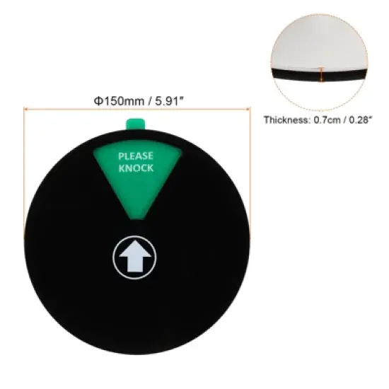 Unique Bargains 6 Options Magnetic Adhesive Decor Home Business Privacy Sign image {1}