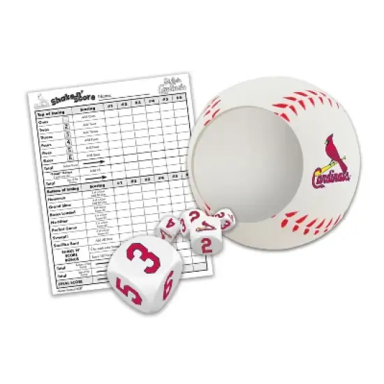 MasterPieces Officially Licensed MLB St. Louis Cardinals Shake N' Score Dice Game for Age 6 and Up image {2}