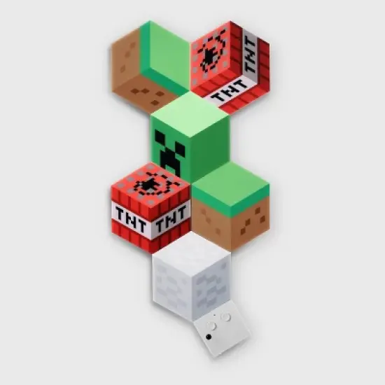 Minecraft MOB and Blocks LED RGB Panel Set of 6 Novelty Wall Lights image {3}