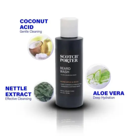 Scotch Porter- Moisturizing Beard Wash &ndash; 4 fl oz image {5}