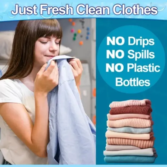 5 Star Super Deals Laundry Detergent Sheets (120 Loads) Liquidless, Eco-Friendly, Hypoallergenic, & Enzyme-Based Stain Removal image {6}