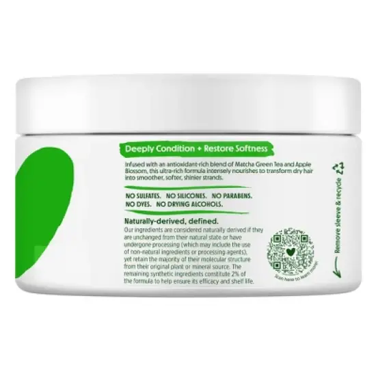 Not Your Mother's Naturals Ultimate Nutrition Butter Hair Mask - Matcha Green Tea & Apple Blossom - 10oz image {1}