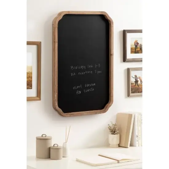 Kate & Laurel All Things Decor 20"X30" Marston Wood Framed Chalkboard Brown image {5}