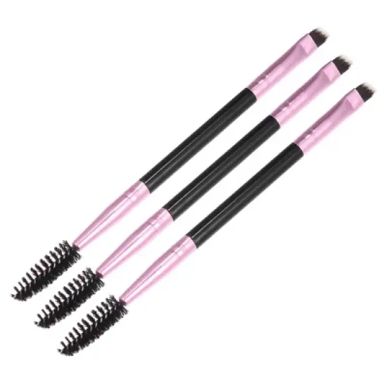 Unique Bargains Soft Double Sided Angled Eyebrow Brush Eyelash Extension Brush for Women Eye Makeup image {8}