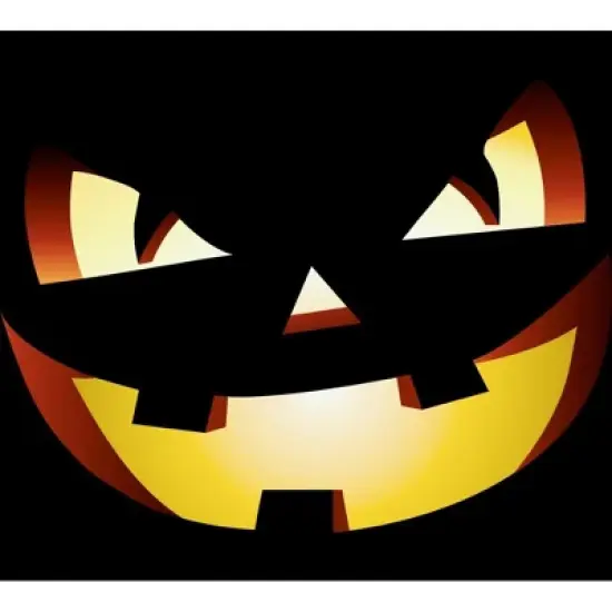 Women's Design By Humans Halloween Pumpkin Evil Smiley Face By artdim Racerback Tank Top image {1}