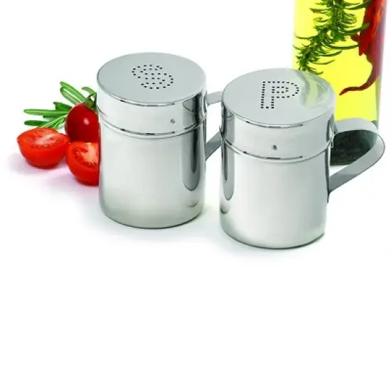 Norpro Stainless Steel Salt and Pepper Shaker Set with Covers image {2}
