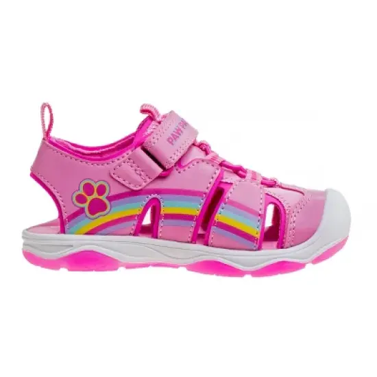 Paw Patrol Everest Skye Light up Summer Sandals - Hook&Loop Adjustable Strap Closed Toe Sandal Water Shoe - Pink (sizes 6-12 Toddler / Little Kid) image {1}