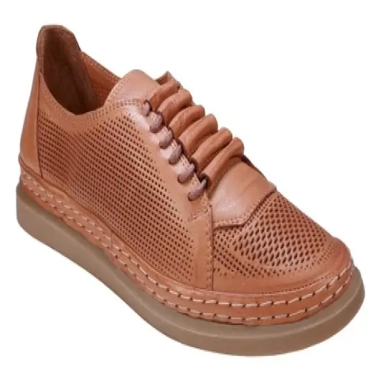 Cools 21 Oscar Hidden Lace Perforated Memory Foam Leather Sneakers image {6}