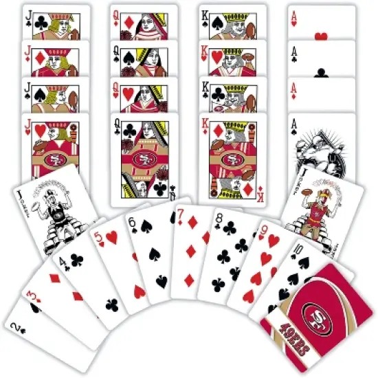 MasterPieces Officially Licensed NFL San Francisco 49ers Playing Cards - 54 Card Deck for Adults image {2}