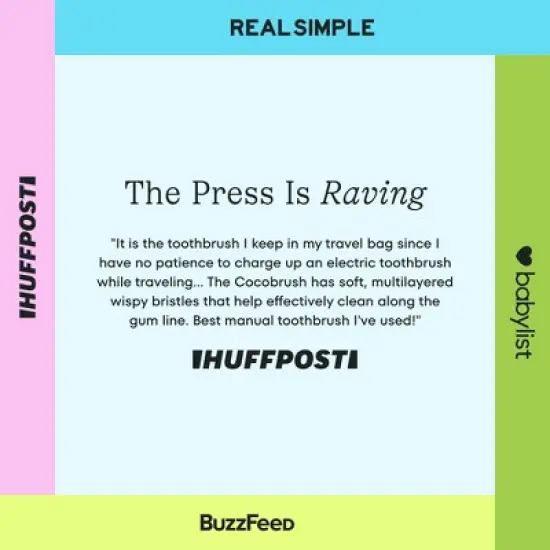 Cocolab Cocobrush Extra-Soft Toothbrush - Blue Bliss image {9}