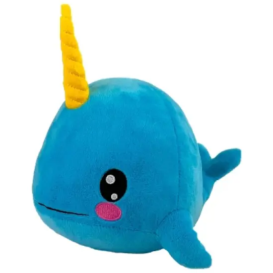 Bleacher Creatures Kuricha 6" Narwhal Sitting Plush - Soft Chibi Inspired Toy image {1}