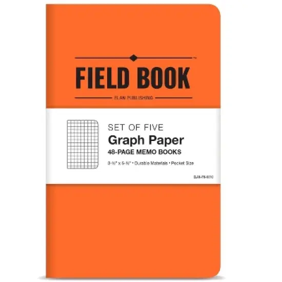Elan Publishing Company Mini Field Book Set - Graph Text / Orange Cover image {1}