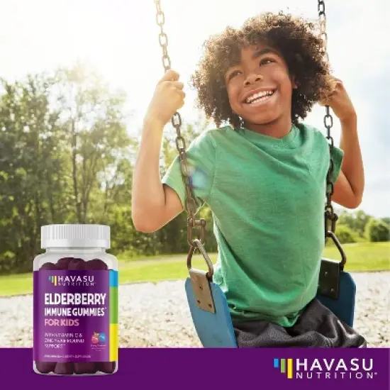 Elderberry Gummies for Kids, Immune System Supplement, Havasu Nutrition, 60ct image {3}