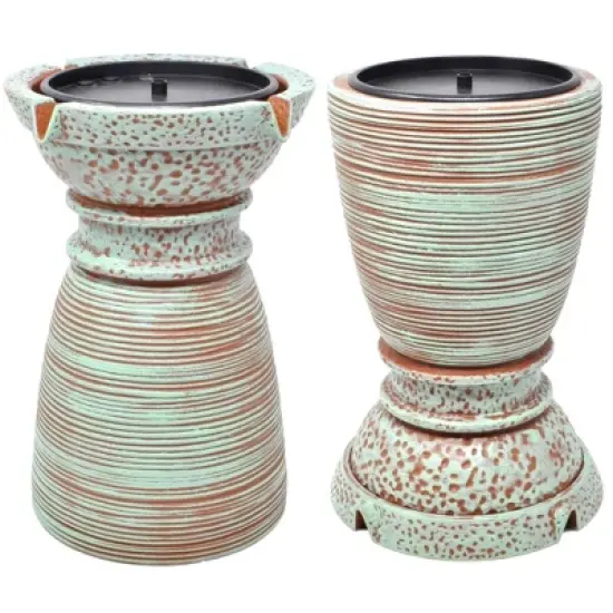 12.75" Pisa Instant Cordless Fountain Patina Copper - Bernini image {2}