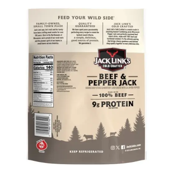 Jack Link's Cold Crafted Beef and Pepper Jack Cheese - 12oz/8ct image {1}