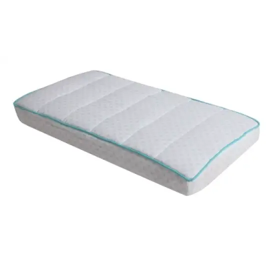 Bacati - Petals Quilted Muslin Changing Pad Cover Aqua image {7}
