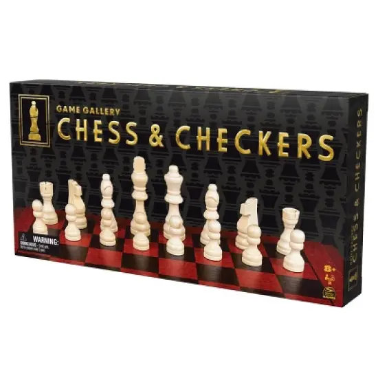 Game Gallery Chess & Checkers Wood Set image {7}