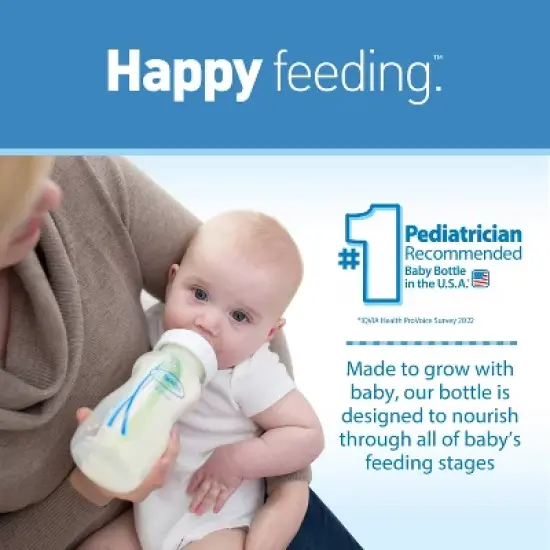 Dr. Brown's 5oz Anti-Colic Options+ Wide-Neck Baby Bottle with Level 1 Slow Flow Nipple - 0m+ image {2}