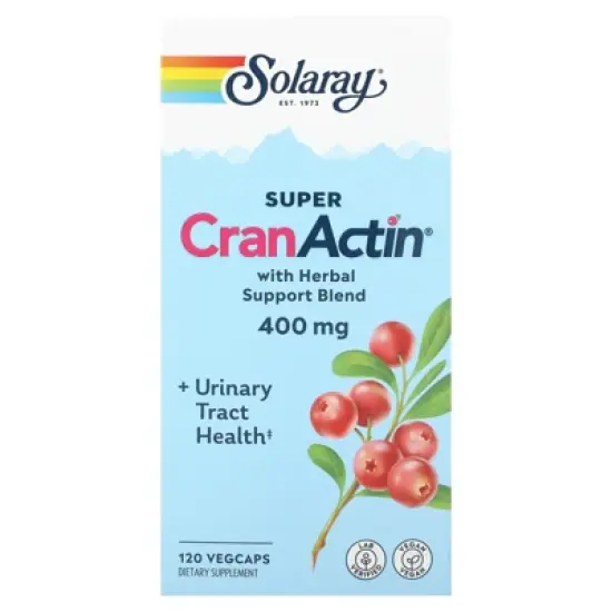 Solaray Super CranActin with Herbal Support Blend, 400 mg, 120 Vegcaps image {4}