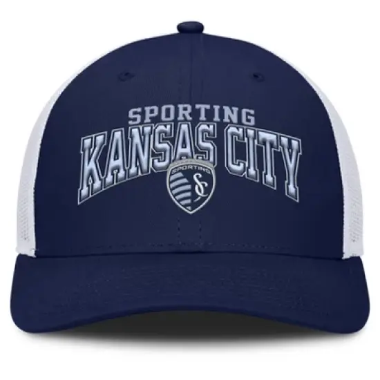 MLS Sporting Kansas City Structured Mesh Back Hat: Cotton, Snap Closure, Tagless Design image {1}