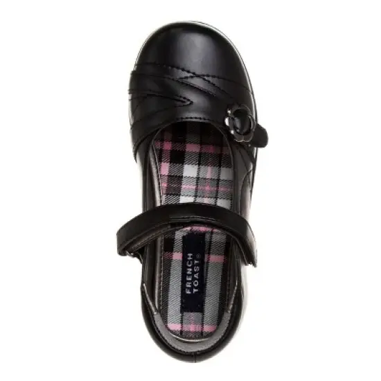 French Toast Girls School Shoes with Buckle Flower Details (Little Kids) image {5}