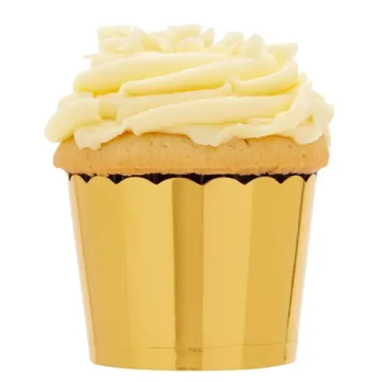Sparkle and Bash 60 Pack Gold Baking Cups with Scalloped Edges for Cupcakes, Muffins, Wedding Table Decor, Birthday Treats, 1.96 x 1.8 In image {7}
