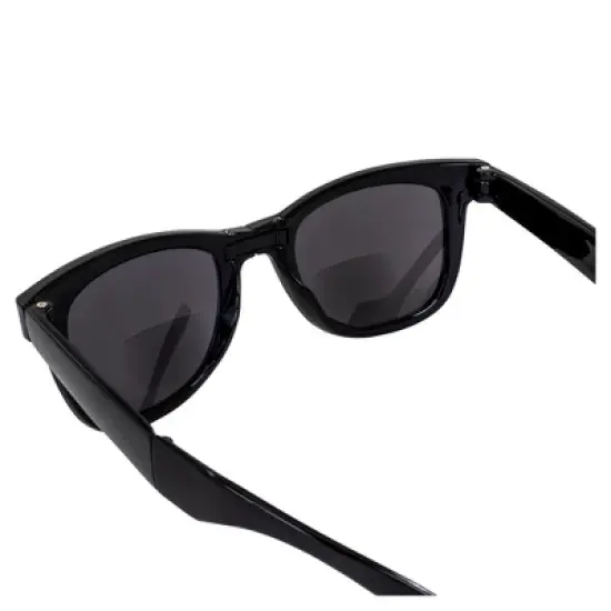 3 Pairs of Global Vision Eyewear Foldable Bifocal Reading Glasses with +2.0,+2.5,+3.0 Bifocal Smoke, Smoke, Smoke Lenses image {5}