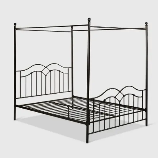 Queen Earhart Traditional Iron Canopy Bed - Christopher Knight Home image {4}