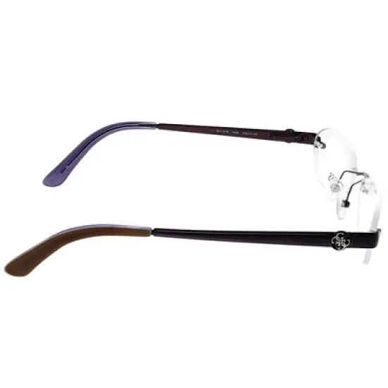 Guess GU 2338 PUR Unisex Rimless Eyeglasses Purple 53mm image {2}