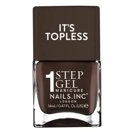Nails.INC It&rsquo;s Topless, 4-in-1 Base Coat, Treatment, Color and Top Coat 1-Step Gel Nail Polish - 0.47 fl oz image {10}