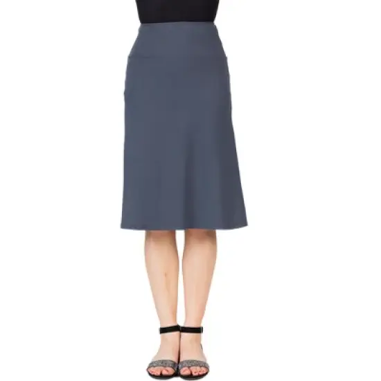 Girls Casual Solid Color Elastic Waist A Line Skirt image {8}