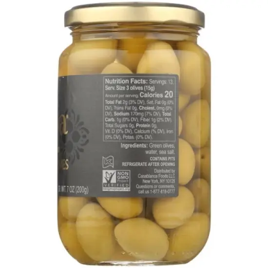 Mina Moroccan Green Olives - Case of 6/12.5 oz image {4}